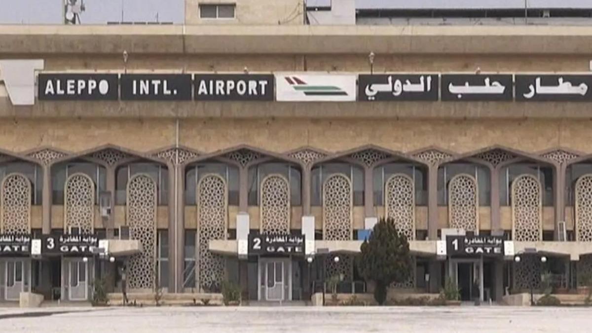 Esed rejimi, srail'in Halep Havaliman'n vurarak hizmet d braktn iddia etti 