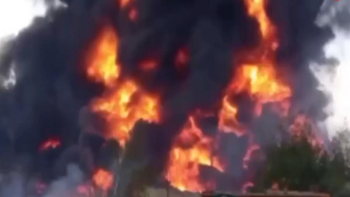 Kiev zerinde drlen HA yangna sebep oldu