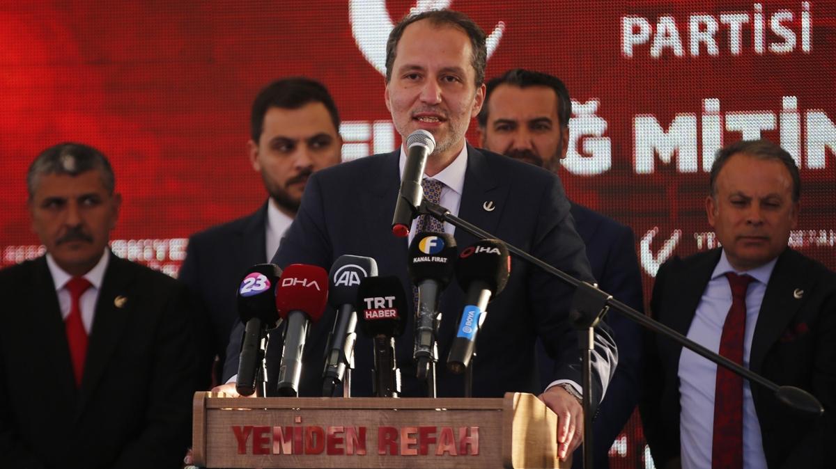 Fatih Erbakan: 7'li masaya destek byk srail planna destek olmak demektir