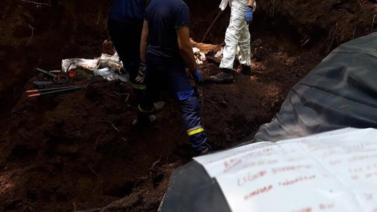Bosna Hersek'te sivillere ait olduu dnlen kemik kalntlar bulundu