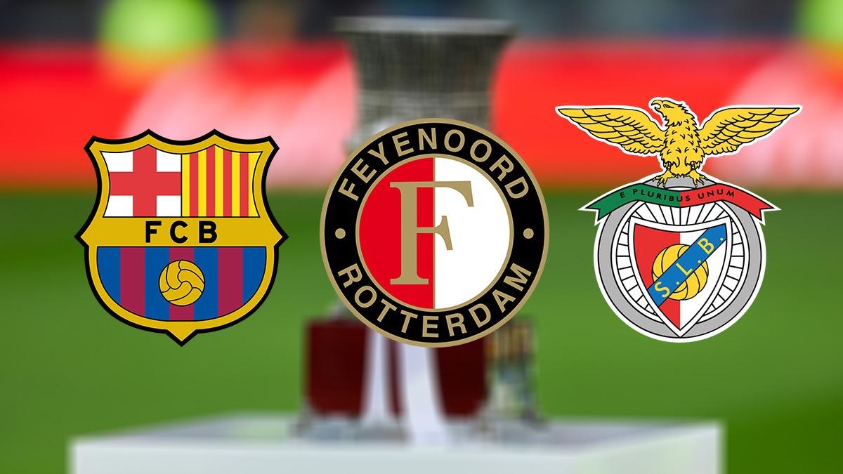 Benfica, Barcelona ve Feyenoord, zafere ok yakn
