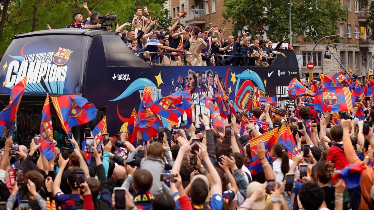 Barcelona'da kutlamalar devam ediyor