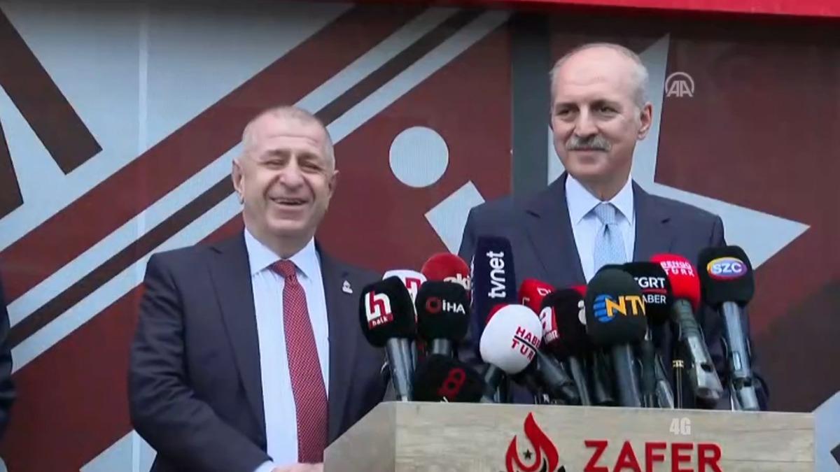 AK Parti'den Zafer Partisi'ne ziyaret! Kurtulmu ve zda'dan ilk aklama