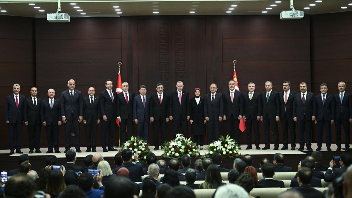 Cumhurbakan Erdoan Trkiye Yzyl Kabine'sini aklad