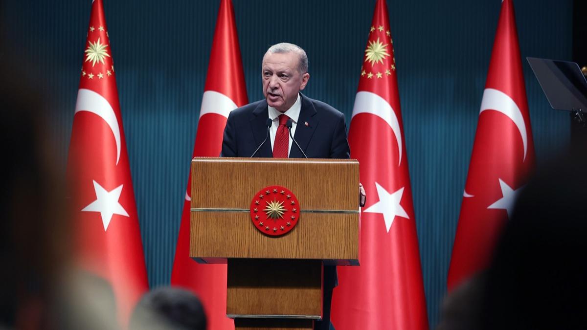 Cumhurbakan Erdoan'dan yeni anayasa ve enflasyon mesaj