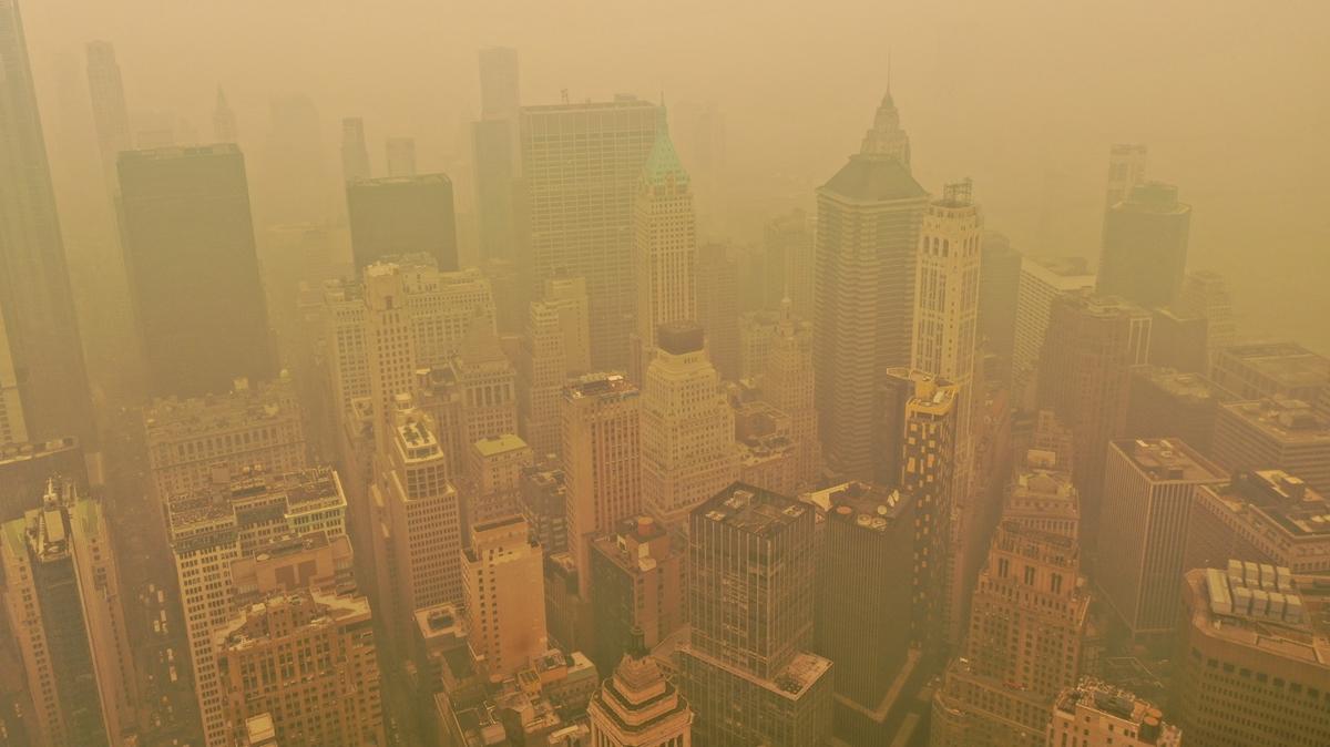New York'ta krmz alarm verildi! Hava kirlilii yksek seviyede