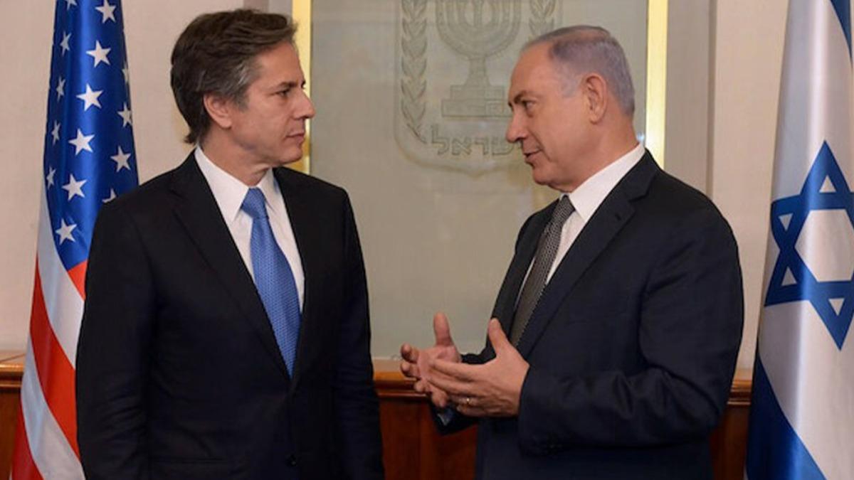 Blinken ile Netanyahu arasnda grme: Karlkl kar alanlar tartld