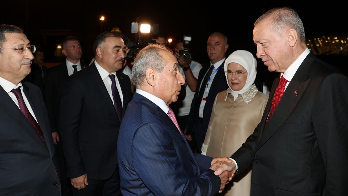 Cumhurbakan Erdoan, Azerbaycan'a geldi