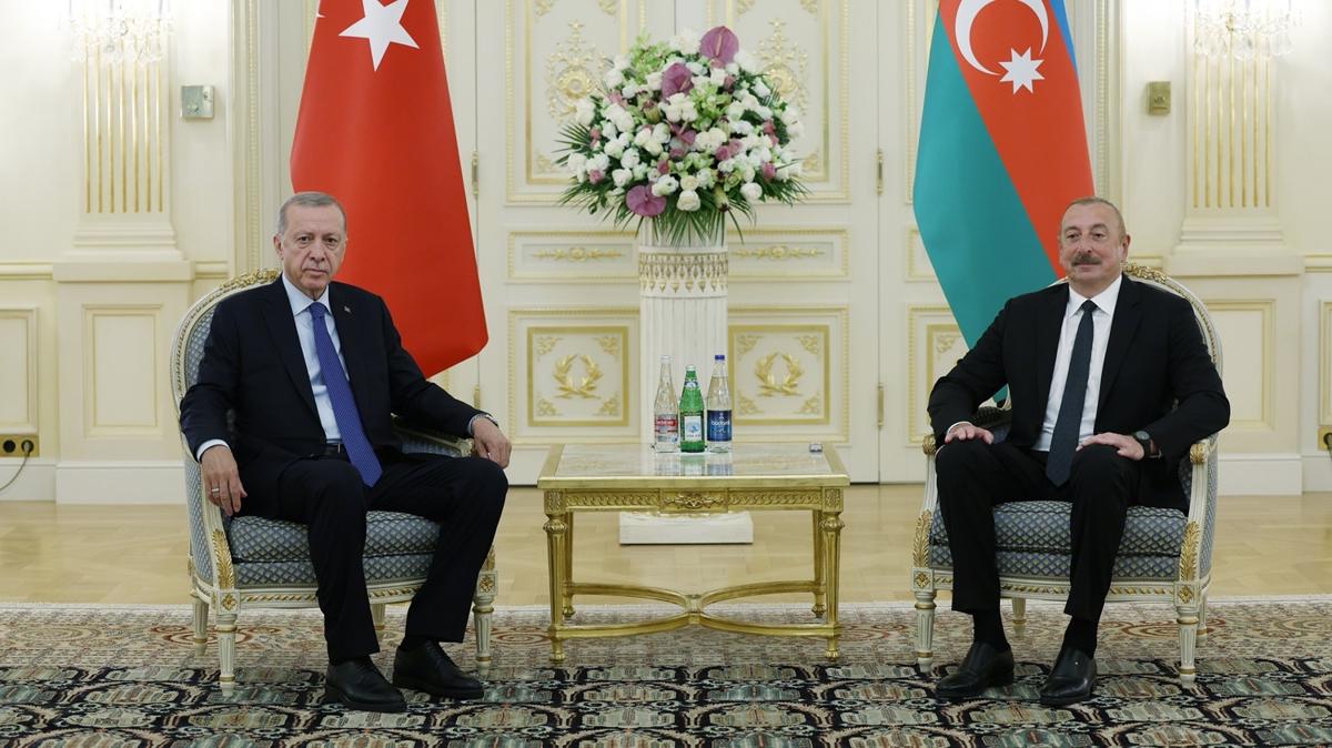 Aliyev: Trkiye ile Azerbaycan birlii ve kardelii istikrar, gelime ve gvenlik etkenidir