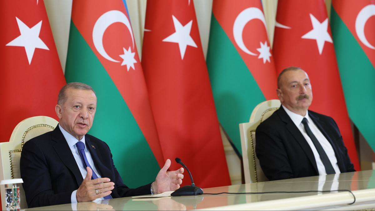 Cumhurbakan Erdoan ve Aliyev'den Zengezur koridoru mesaj