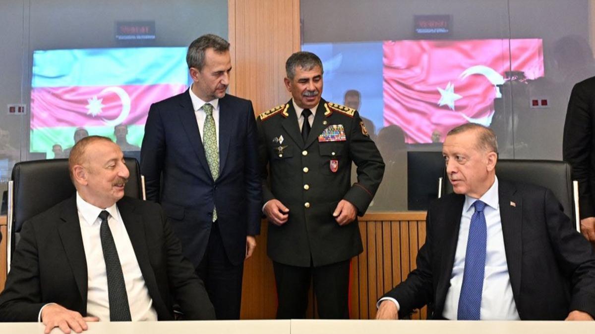 Cumhurbakan Erdoan ve Aliyev, Hava Komuta Merkezi'nin aln gerekletirdi