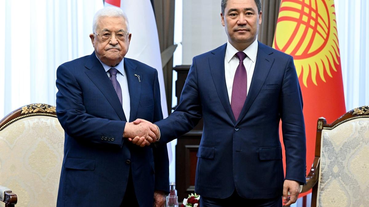 Krgzistan Cumhurbakan Caparov, Mahmud Abbas ile grt