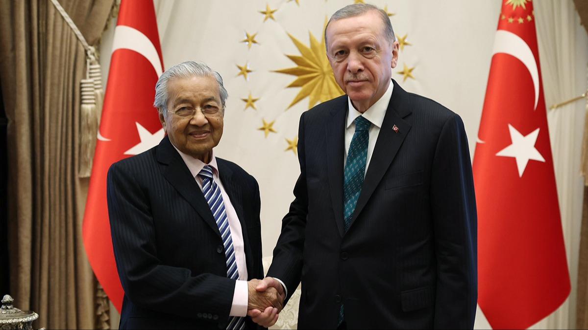 Cumhurbakan Erdoan, Mahathir Muhammed'i kabul etti