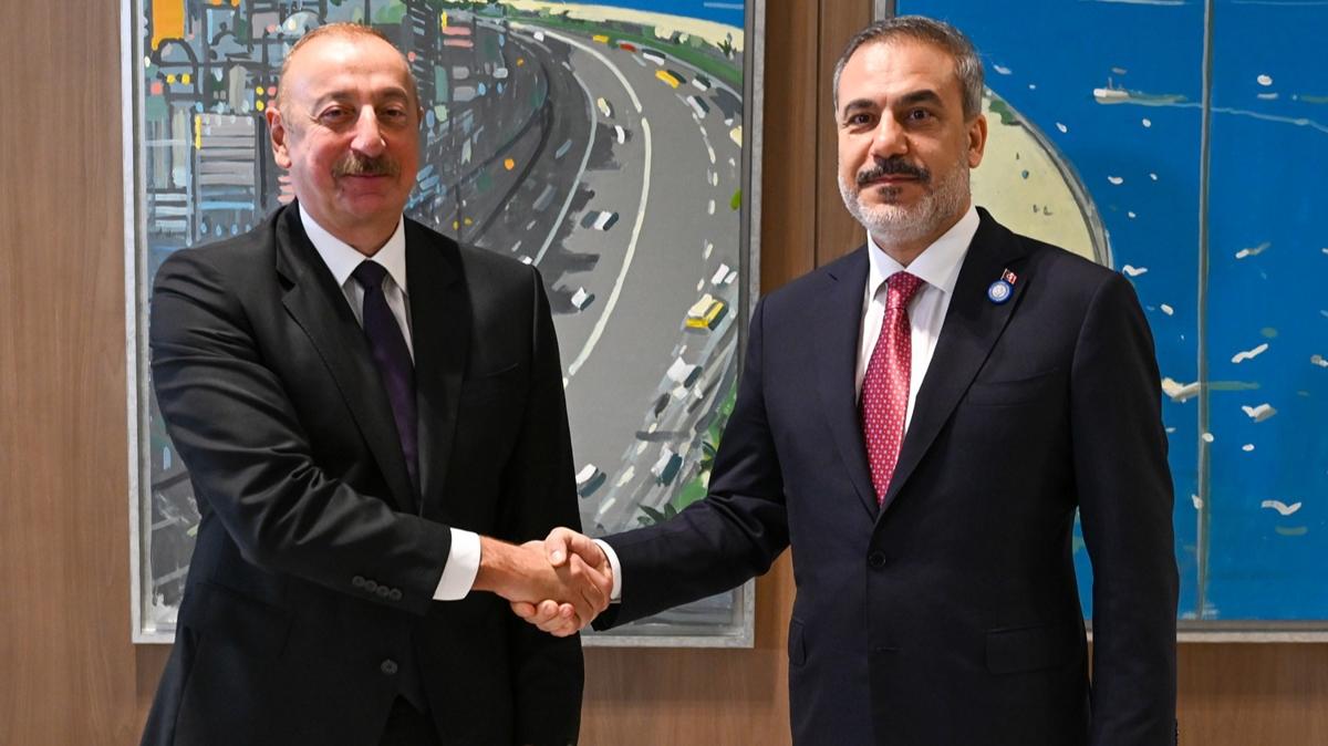 Bakan Fidan, Aliyev ile grt