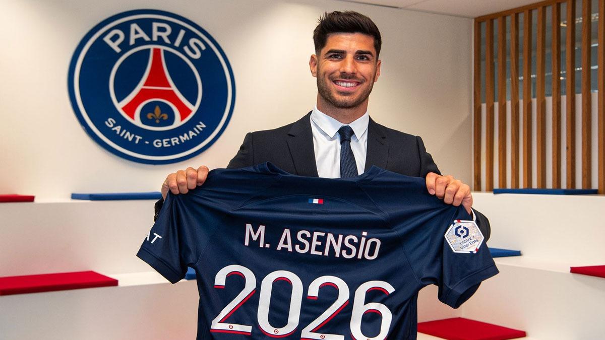 Marco Asensio, PSG ile 3 yllk anlama imzalad