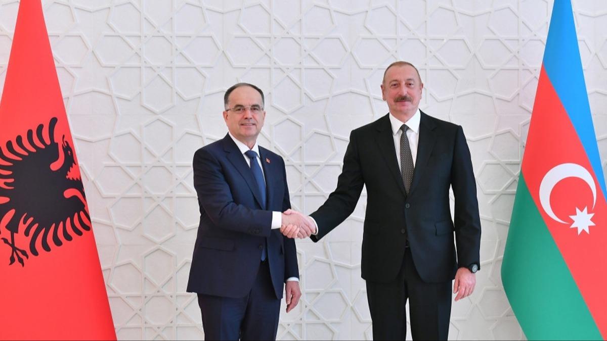 Bajram Begaj, Azerbaycan Cumhurbakan Aliyev'le bir araya geldi