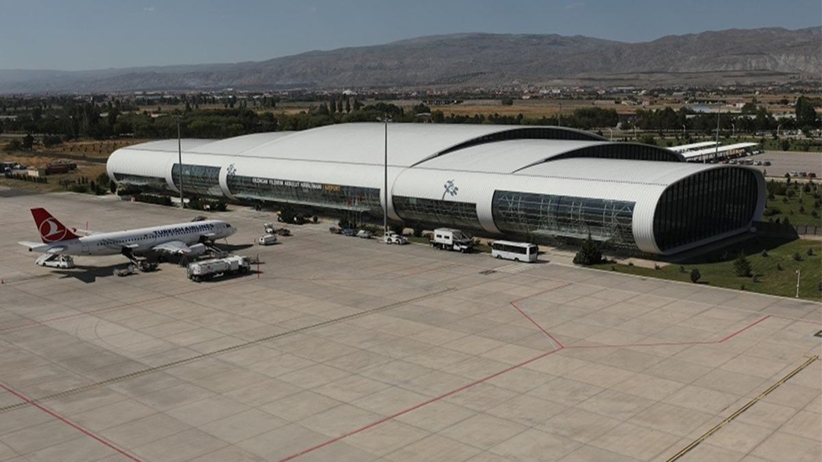 Erzincan Yldrm Akbulut Havaliman'ndan haziran aynda 40 bin 179 yolcu faydaland