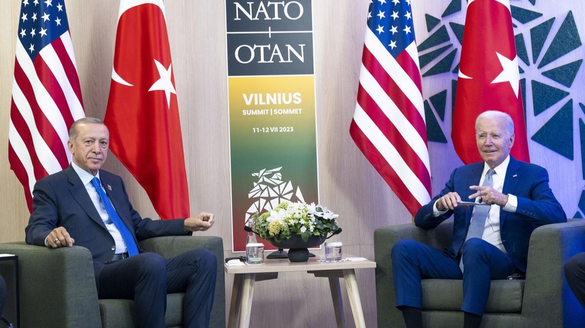 Biden: Cumhurbakan Erdoan'la tekrar bir araya gelmek harikayd