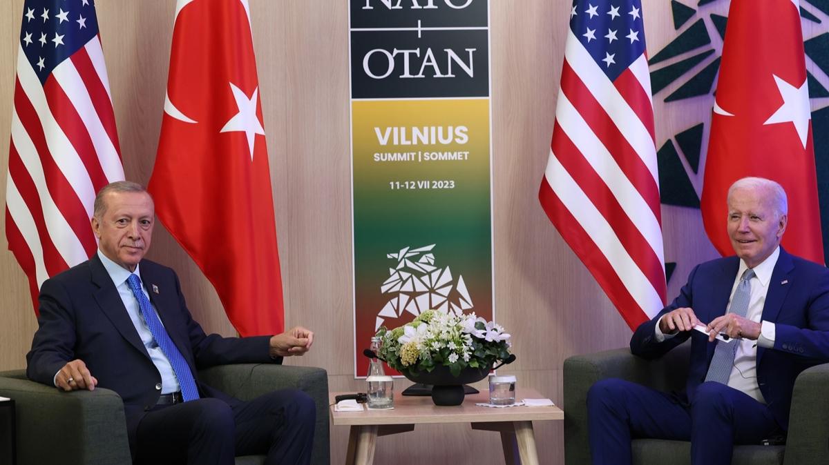 Biden'dan Bakan Erdoan'a: Cesaretiniz ve liderliiniz iin teekkr ederiz