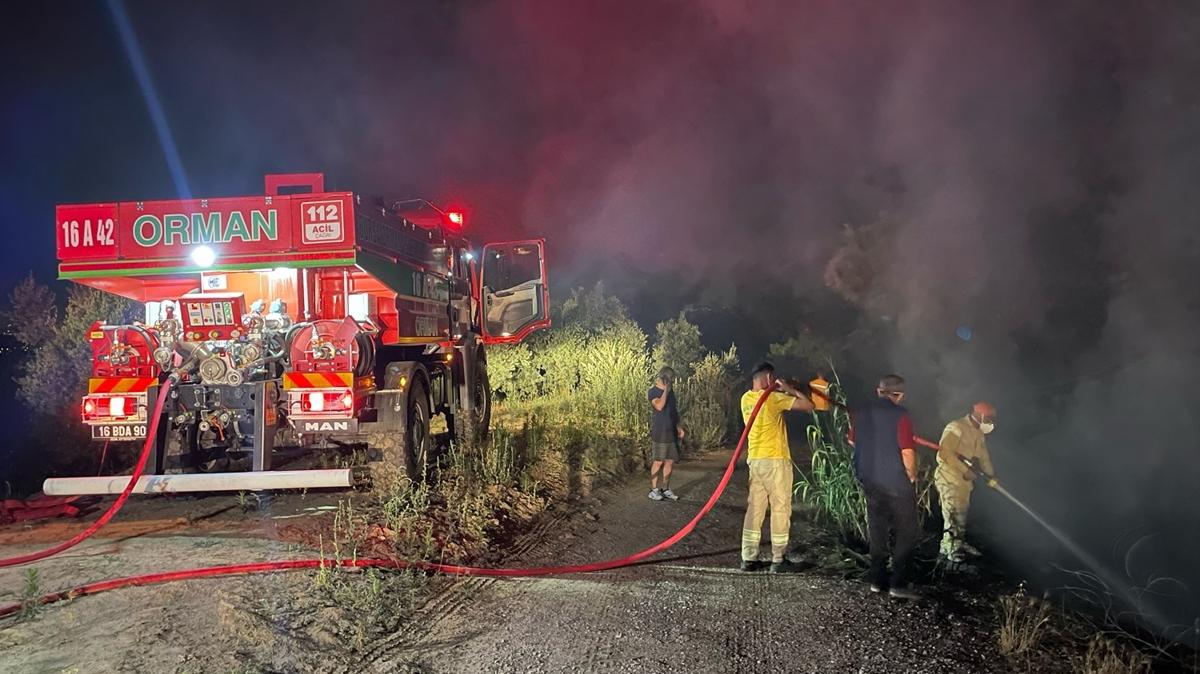 Osmangazi'de orman yangn: 1 kii gzaltna alnd
