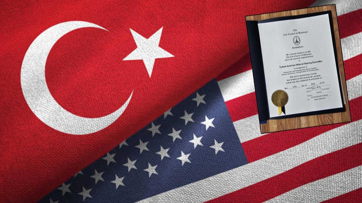 ABD'de bir ilk! 15 Temmuz Demokrasi ve Milli Birlik Gn'n resmen tandlar 