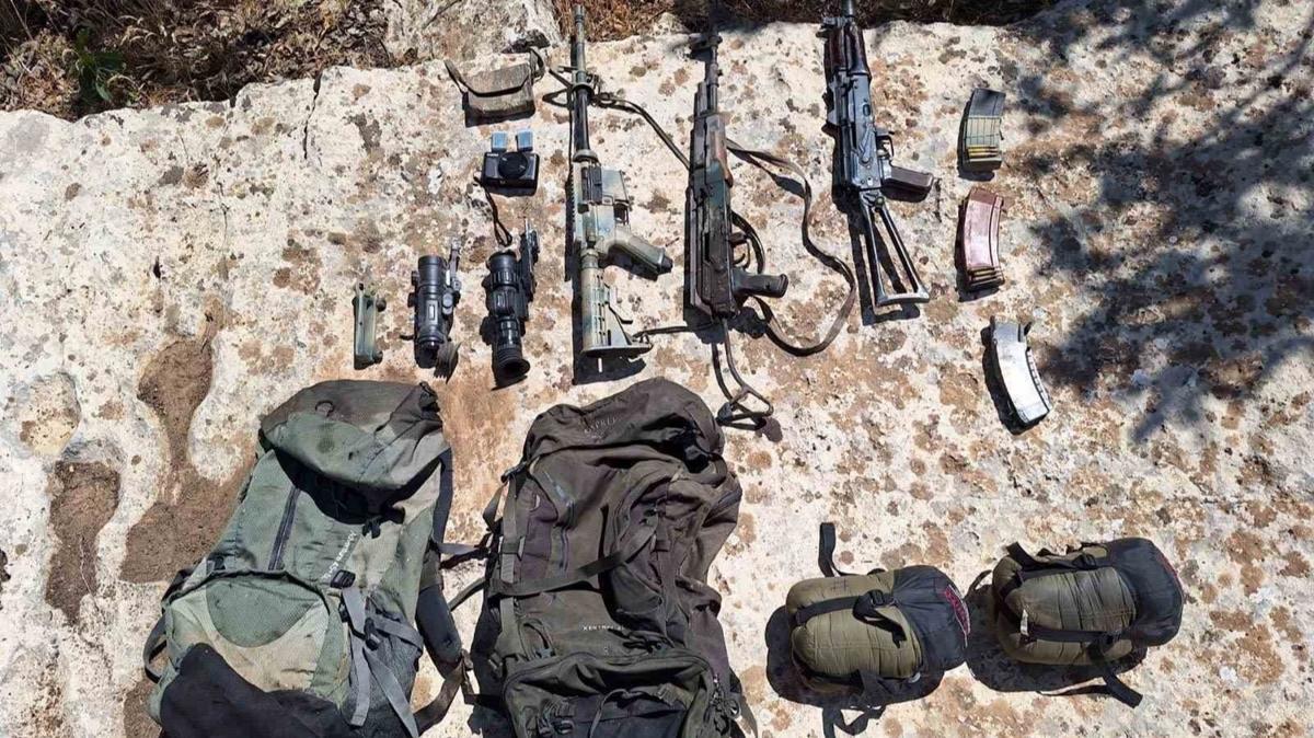 Pene-Kilit Operasyonunda terristlere ait ok sayda silah ve mhimmat ele geirildi