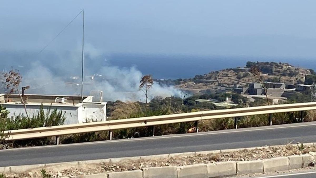 Bodrum'da iki noktada yangn: Erken mdahale ile sndrld