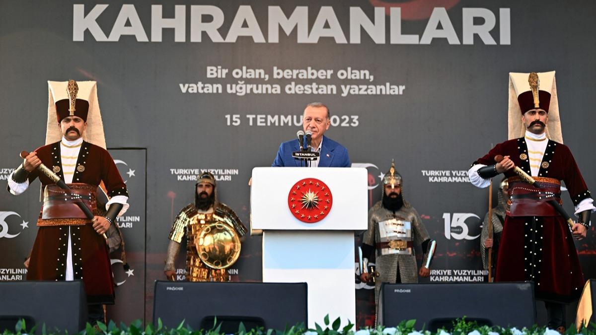 Cumhurbakan Erdoan: 15 Temmuz'un unutturulmasna izin vermeyeceiz