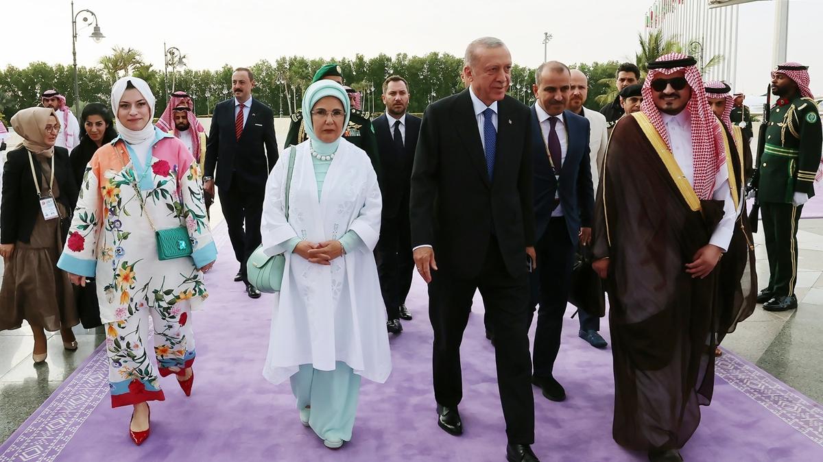 Cumhurbakan Erdoan Suudi Arabistan'da