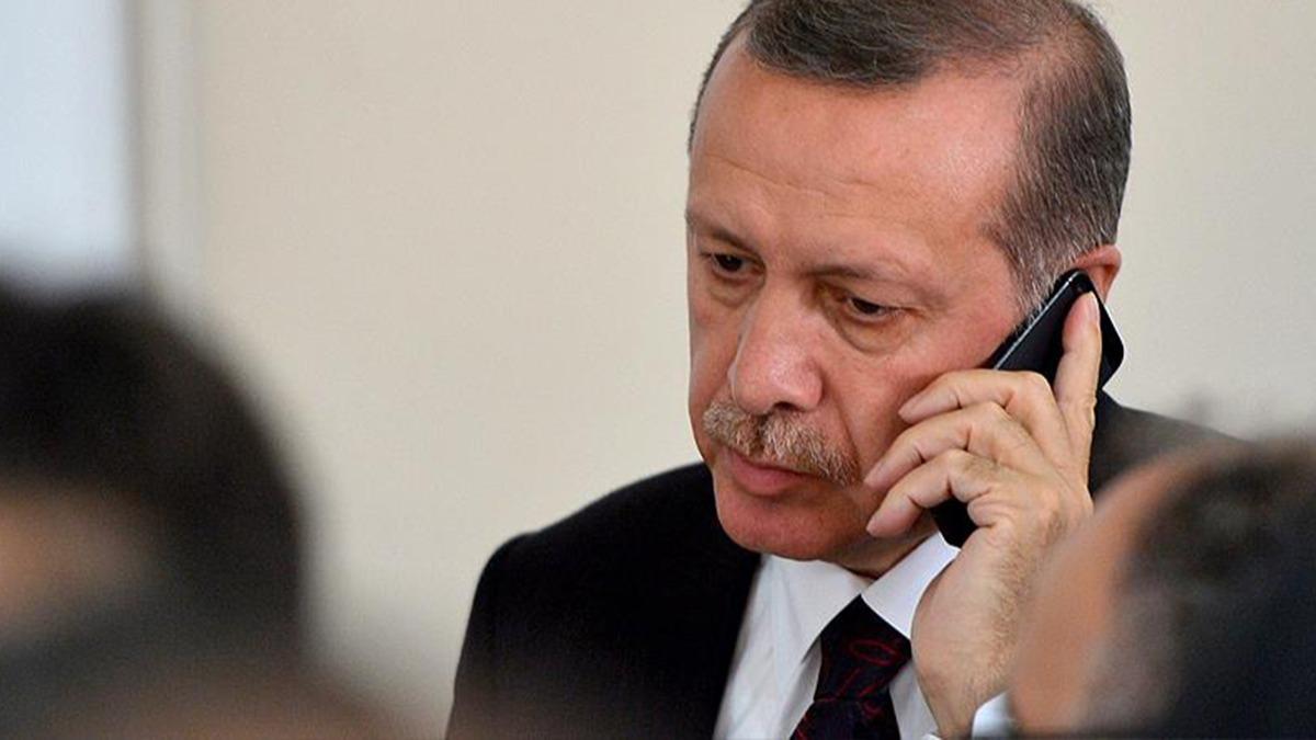 Cumhurbakan Erdoan'dan BAE Devlet Bakan Al Nahyan'a taziye telefonu 