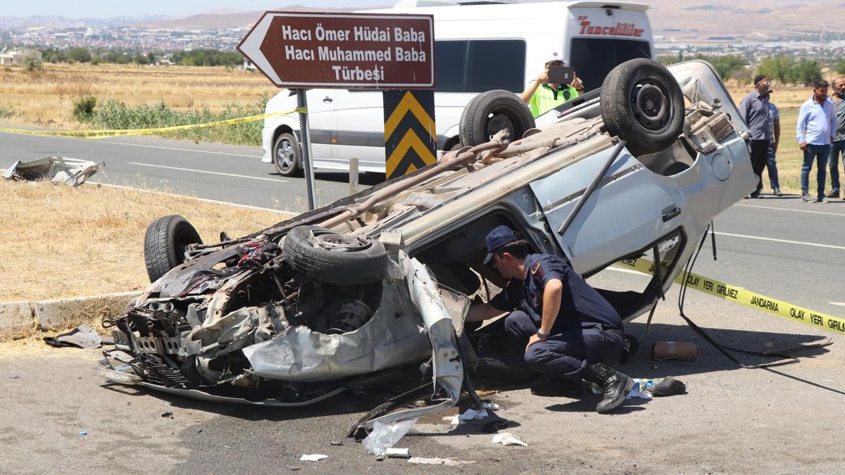 Elz'da otomobil devrildi: 1 kii hayatn kaybetti