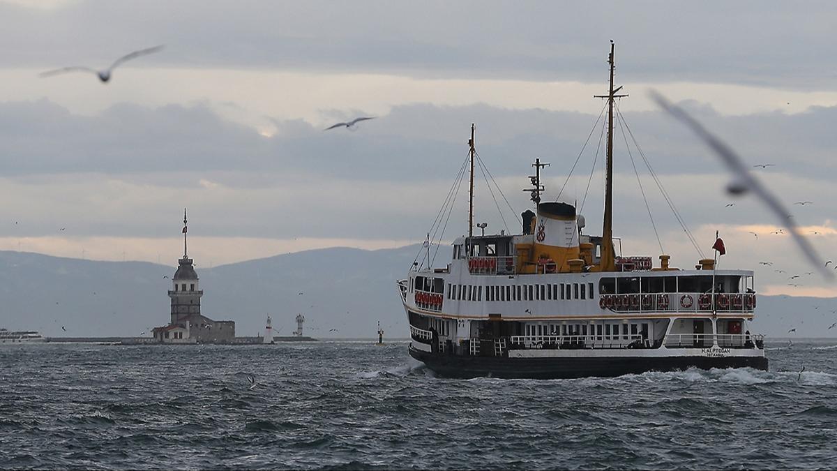 stanbul'da baz vapur seferleri iptal edildi