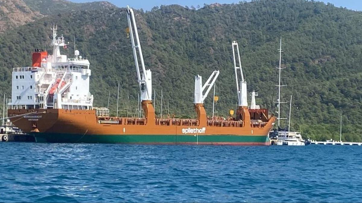 Trkiye'ye gelen Hollanda bayrakl gemi  Marmaris'e demirledi