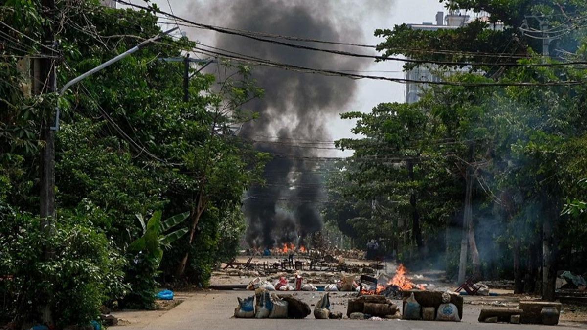Myanmar'da muhaliflerin dzenledii iddia edilen HA saldrsnda 5 kii yaamn yitirdi
