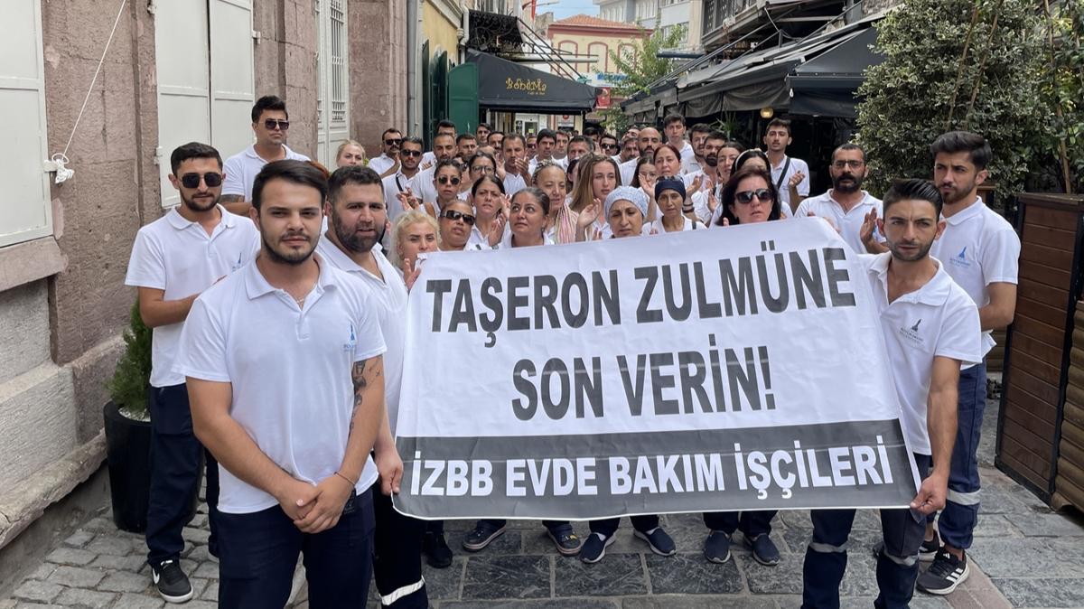 zmir Bykehir Belediye binas nnde ''kadro'' eylemi: Hep kandrldk