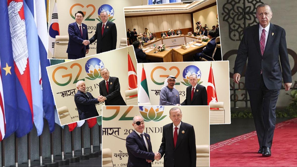 Cumhurbakan Erdoan'dan G20 Liderler Zirvesi'nde pe pee temaslar