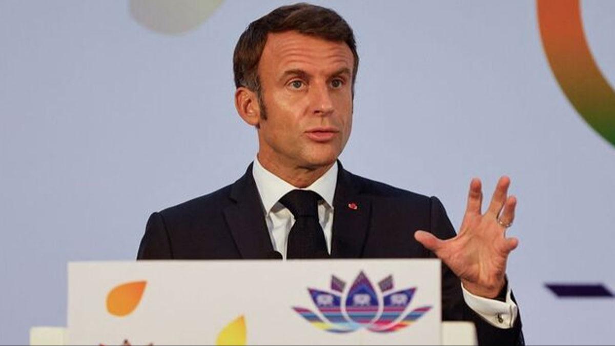 Macron iklim deiiklii ile mcadele konusunda G20 lkelerini yetersiz kalmakla sulad
