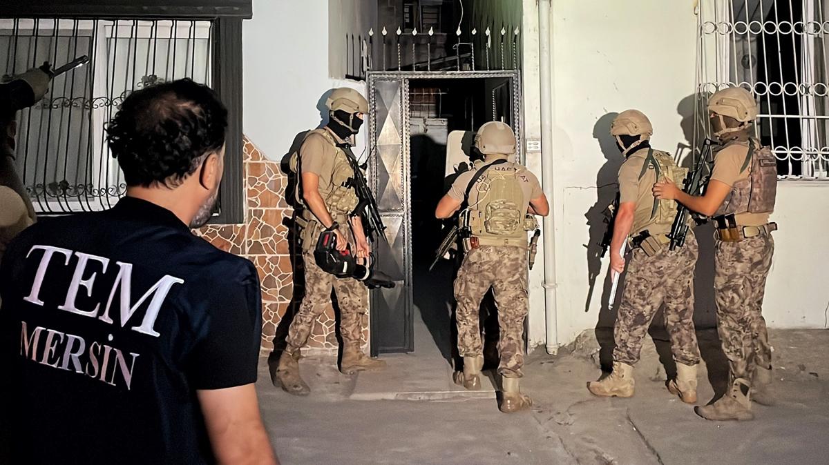 Mersin'de PKK, FET ve DEA operasyonu