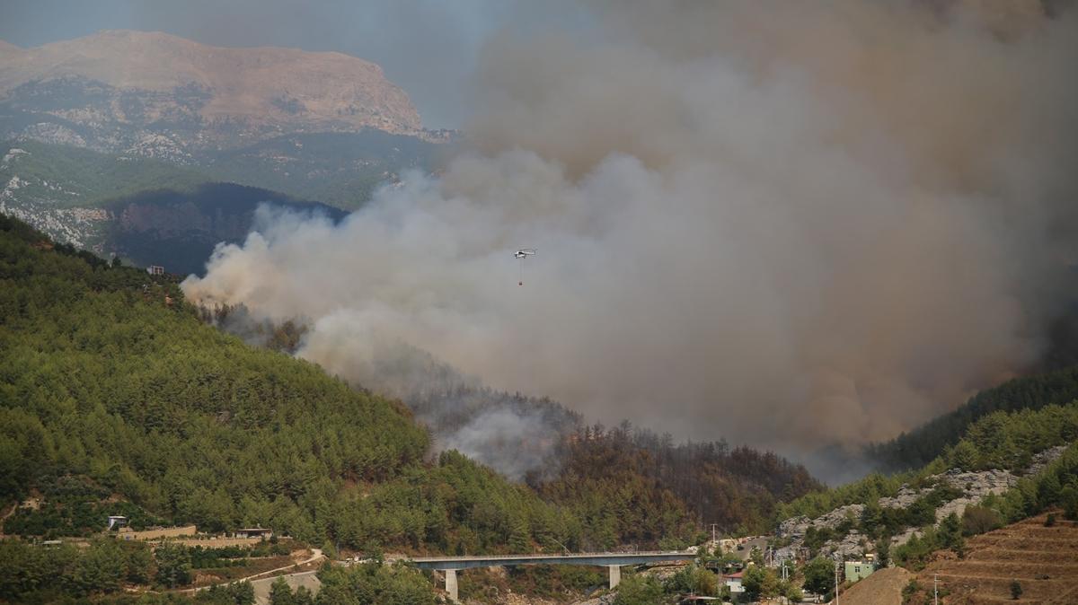Alanya'da orman yangn: Havadan ve karadan mdahale ediliyor