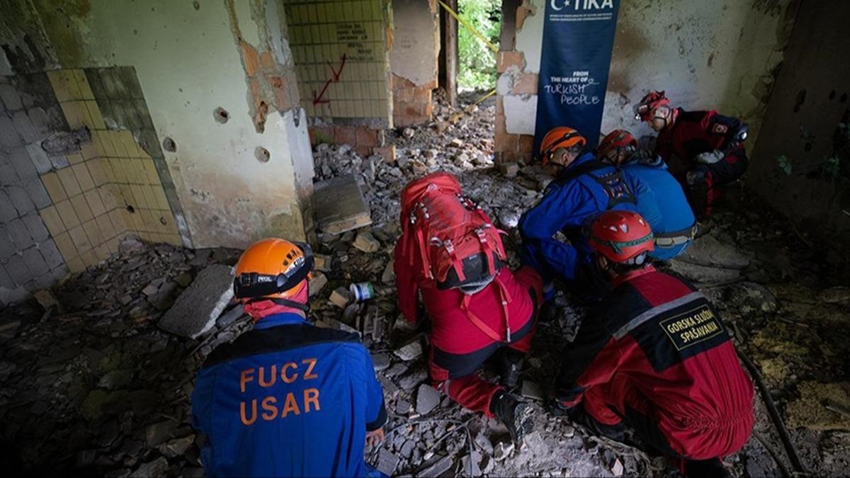 TKA'dan Saraybosna'da arama kurtarma ve salk ekiplerine ynelik tatbikat