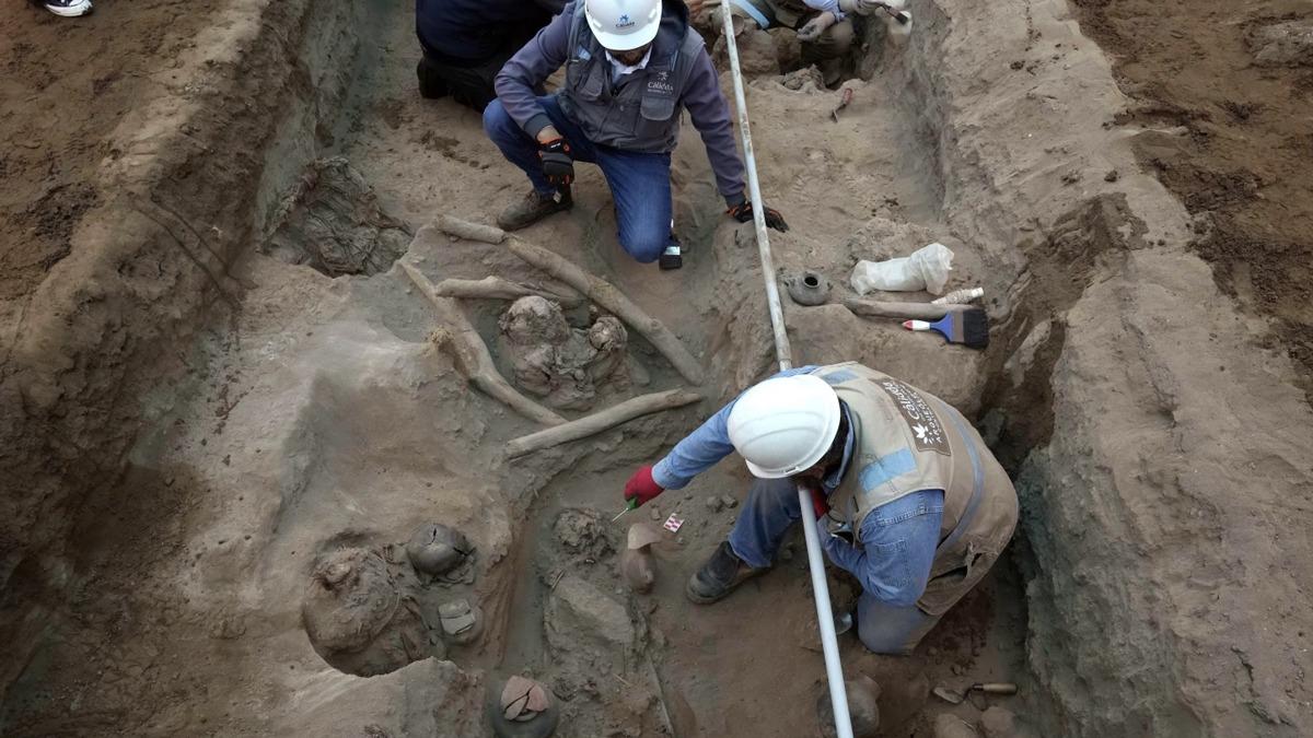 Peru'da doal gaz hatt almalar esnasnda 8 mumya bulundu