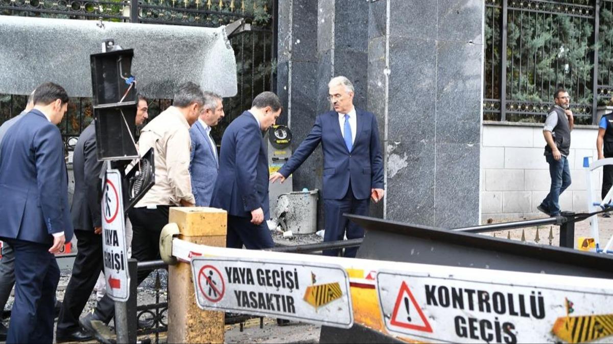 Vali ahin, Ankara'daki alak saldrnn meydana geldii olay yerini inceledi