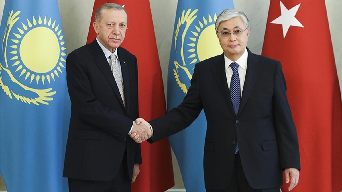 Cumhurbakan Erdoan, Kazakistan Cumhurbakan Tokayev ile grt