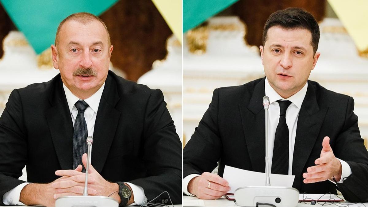 Aliyev ve Zelenski telefonda grt 