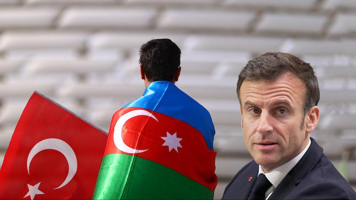 Azerbaycan'dan Fransa'ya Trkiye tepkisi: Macron'un ne srd iddialar ikiyzllk rneidir