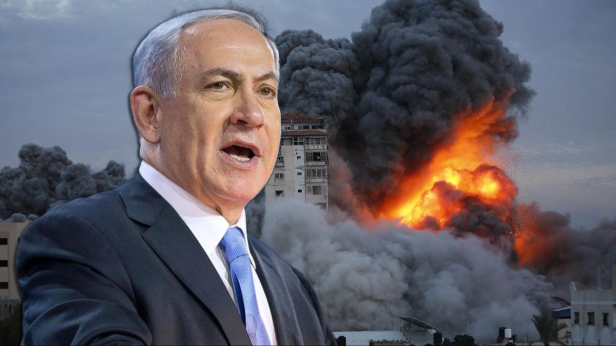 srail kana doymuyor... Netanyahu: Tm gcmzle Gazze'ye saldracaz
