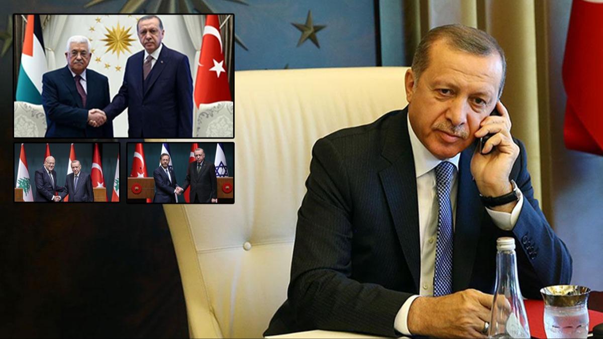 Trkiye bar iin devrede: Cumhurbakan Erdoan'dan art arda grmeler