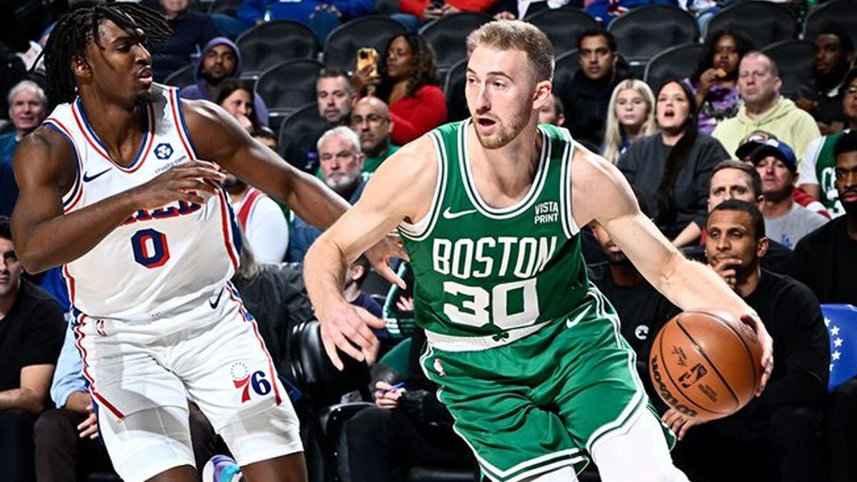 Boston Celtics hazrlk manda 76ers' malup etti