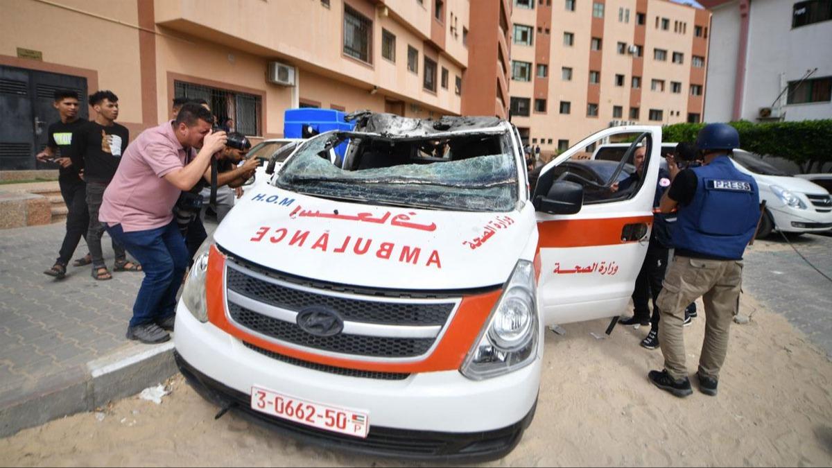 Filistin Kzlay 7 Ekim'den bu gne 4 ambulans grevlisinin ldn bildirdi
