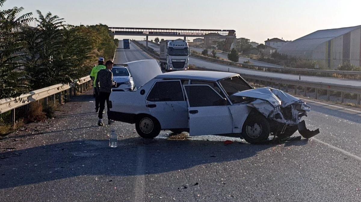 Krkkale'de trafik kazas: 2'si ocuk 3 yaral